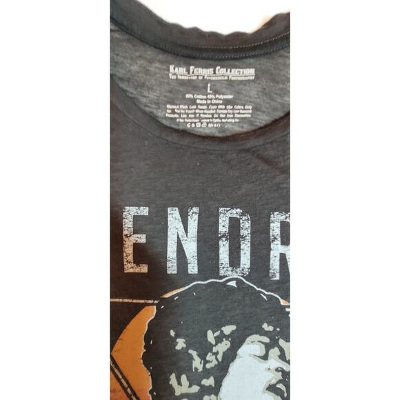 Karl Ferris Mens Jimi Hendrix 1969 L Sleeveless Tank Top Rock Retro Grunge Punk - Picture 7 of 8